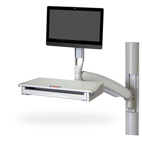 Braccio di supporto a muro - Fluid ULT - Capsa Healthcare - articolato / ad altezza regolabile / per monitor