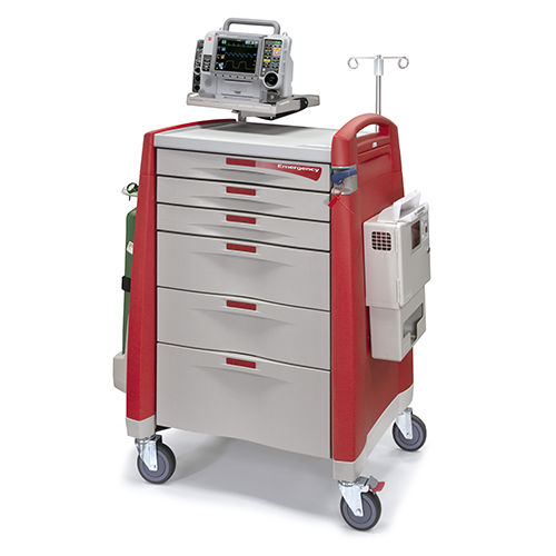 Carrello di emergenza - Avalo Red - Capsa Healthcare - medico / ospedaliero / per strumenti
