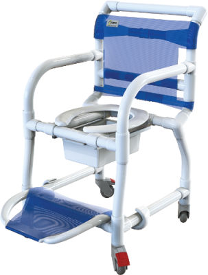 Sedia da doccia con braccioli - 310CL - Carci - senza schienale / con rotelle / con poggiapiedi