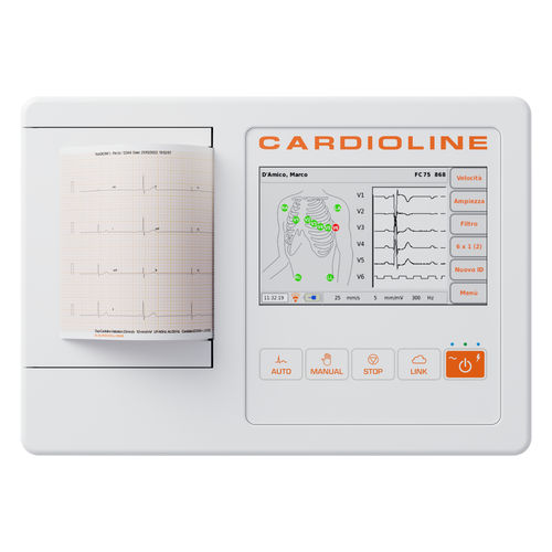 Elettrocardiografo da riposo - ECG100L - Cardioline - 12 canali / digitale / con stampante