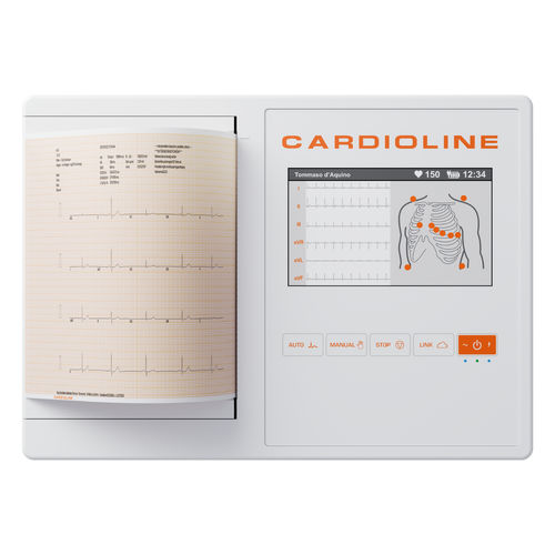 Elettrocardiografo da riposo - ECG200L - Cardioline - 12 canali / digitale / con stampante