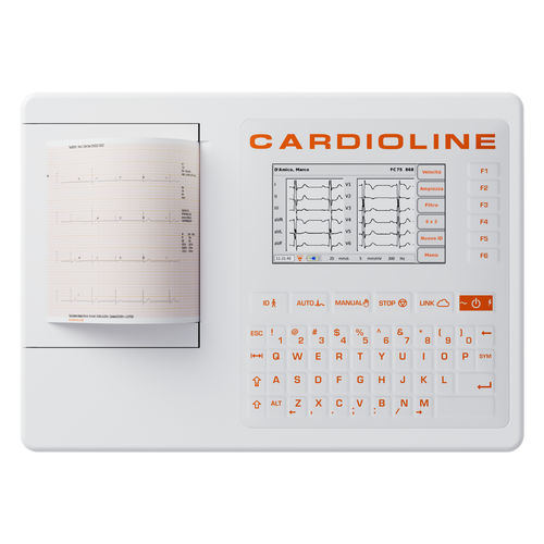 Elettrocardiografo da riposo - ECG100+ - Cardioline - 12 canali / digitale / con stampante