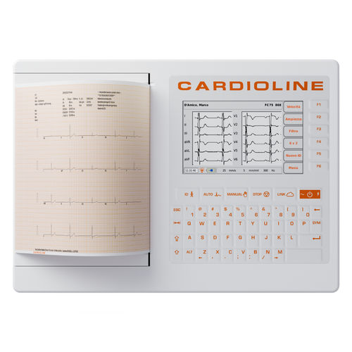 Elettrocardiografo da riposo - ECG200+ - Cardioline - 12 canali / digitale / con stampante