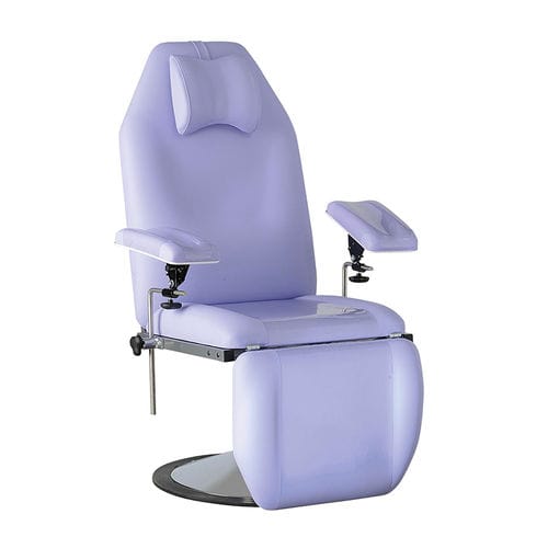 Poltrona per prelievo di sangue manuale - 51277T - CARINA  - a 3 sezioni / con poggiagambe / fissa