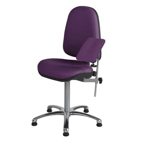 Poltrona per prelievo di sangue a 2 sezioni - PRELIA - CARINA  - con rotelle / ergonomica / fissa