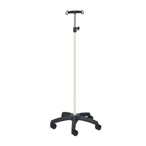 Asta portaflebo con rotelle - 32001ALU - CARINA  - 2 ganci / in acciaio inossidabile / ad altezza regolabile