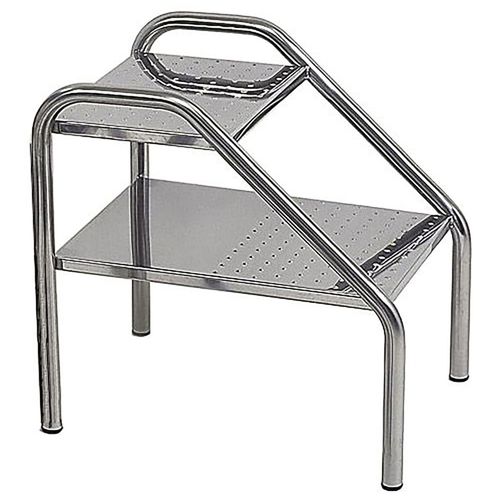 Predellino 2 gradini - 5607INOX - CARINA  - in acciaio inossidabile