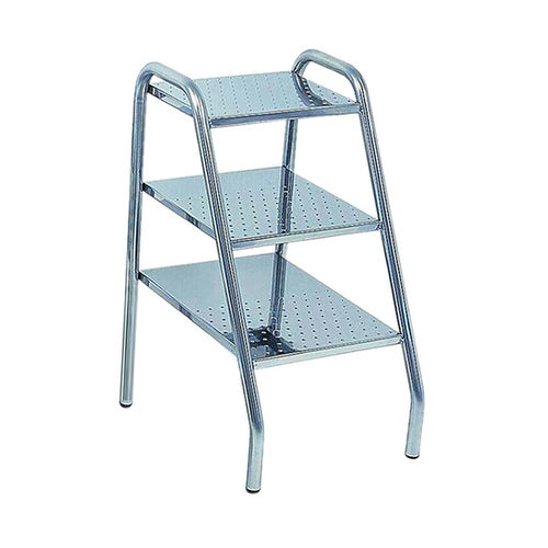 Predellino 3 gradini - 5807INOX - CARINA  - in acciaio inossidabile