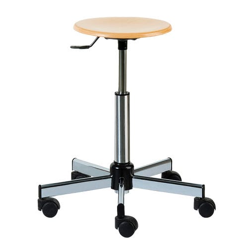 Sgabello per struttura sanitaria - 6701 - CARINA  - ad altezza regolabile / girevole / con rotelle