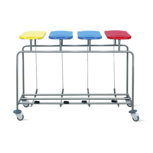 Carrello portabiancheria per sacchi sporchi - R4/AP - Centro Forniture Sanitarie   - ospedaliero / da trasporto / con pedale