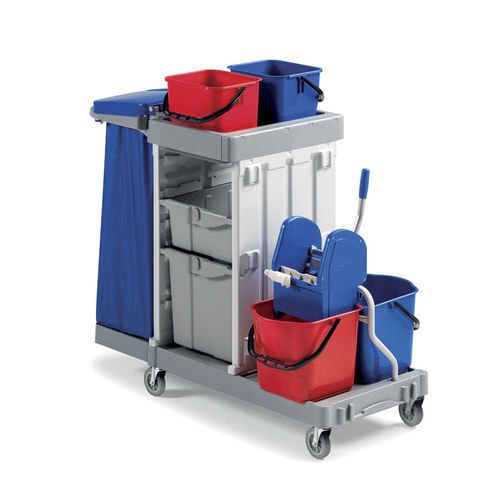 Carrello di pulizia - CFS 64 - Centro Forniture Sanitarie   - ospedaliero / portarifiuti / con vaschetta