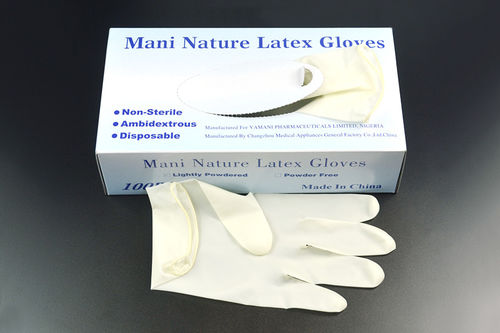 Guanto in lattice - Changzhou Medical Appliances General Factory - medico / senza polvere / S