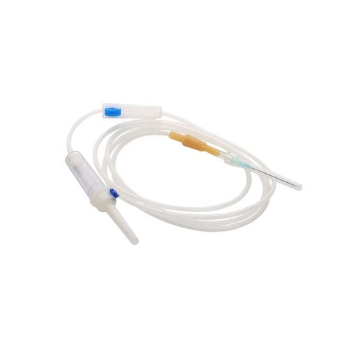 Set di infusione in polivinilcloruro (PVC) - luer lock with needle - Changzhou Medical Appliances General Factory - con filtro per la prevenzione della contaminazione da particelle / resistente alla luce / con scambiatore di calore