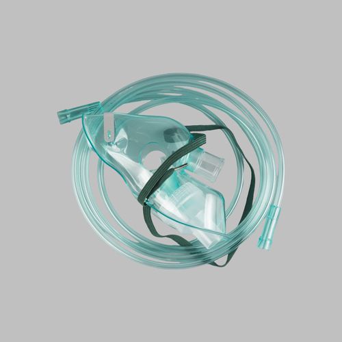 Maschera di nebulizzazione in PVC - Changzhou Medical Appliances General Factory - regolabile / monouso / trasparente