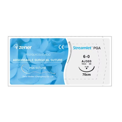 Filo di sutura assorbibile - Streamlet PGA - Waston medical - per chirurgia generale / 6/0