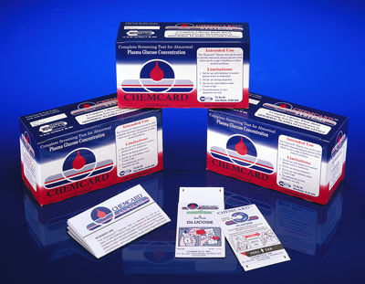 Test rapido della glicemia - Chemcard™ - Chematics - del diabete / al plasma