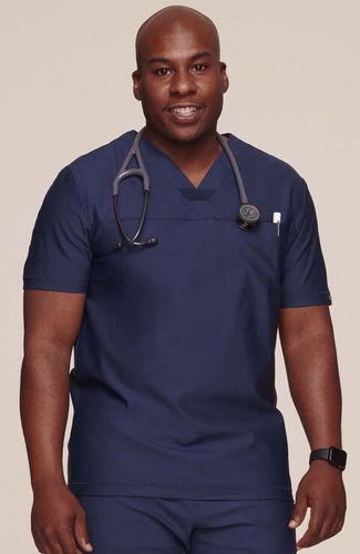 Casacca medica per uomo - CK885 - Cherokee Uniforms - XXL / XXXL / grigia