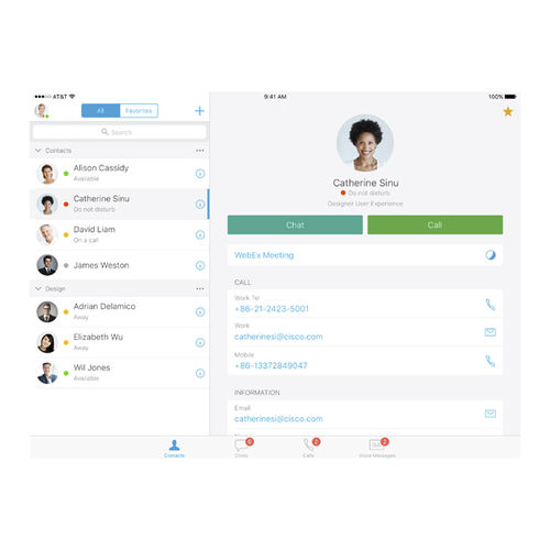Applicazione iOS di teleconsultazione - Jabber® - Cisco Systems  - di condivisione / per comunicazioni / iOS