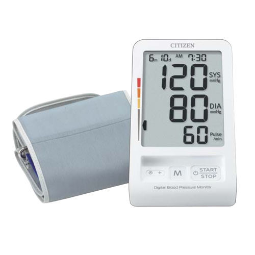 Sfigmomanometro elettronico automatico - CH-456 - Citizen Systems Japan  - oscillometrico / con bracciale adulti / 1x90