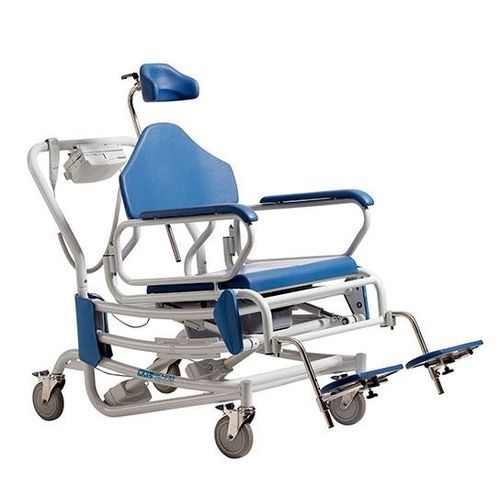 Sedia da doccia con schienale alto - 0157-066-000 - Cobi Rehab - con braccioli / con rotelle / con apertura igienica