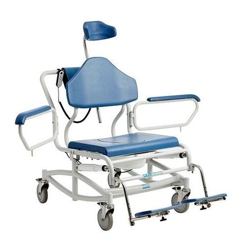 Sedia da doccia con braccioli - 0155-066-000 - Cobi Rehab - con rotelle / con poggiapiedi / con apertura igienica