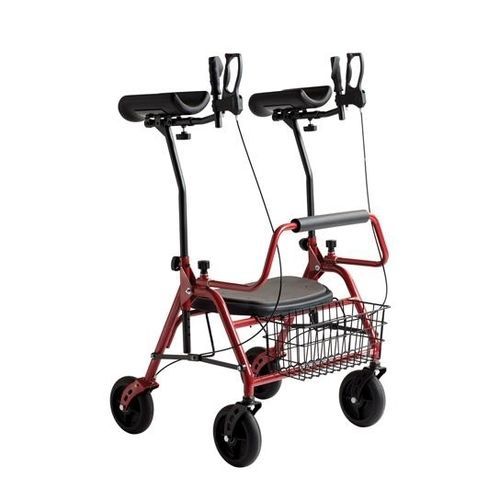 Deambulatore rollator a 4 ruote - 0173-050-000 - Cobi Rehab - bariatrico / telaio in acciaio / con sedile
