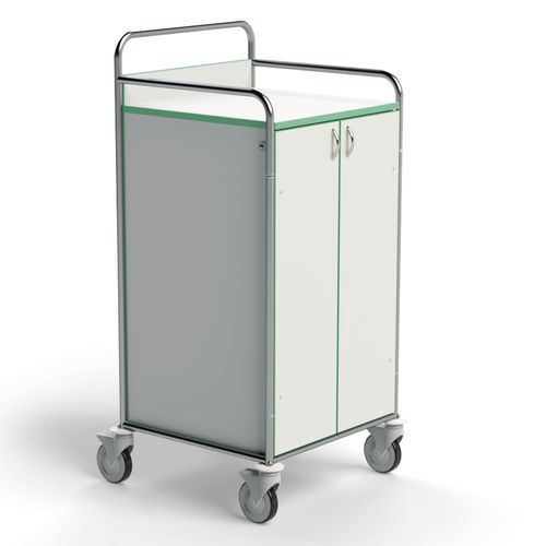 Carrello portabiancheria per sacchi puliti - 251SP-DRH - Conf Industries - per sacchi sporchi / medico / con ripiano