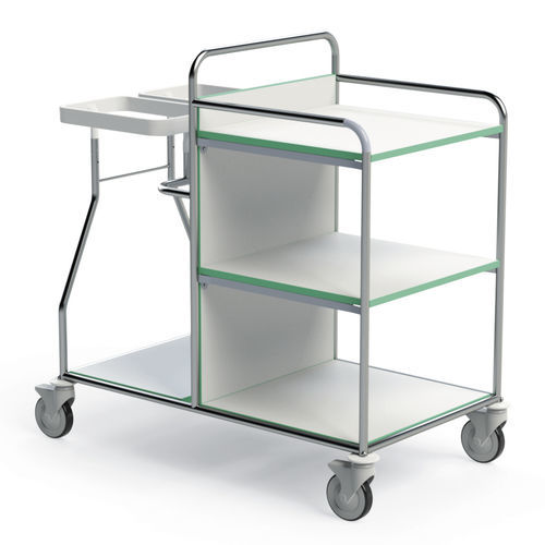 Carrello portabiancheria per sacchi sporchi - 251TX-LG.2L - Conf Industries - per sacchi puliti / medico / 3 ripiani