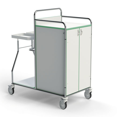 Carrello portabiancheria per sacchi sporchi - 251DR-LGH2L - Conf Industries - per sacchi puliti / medico / 3 ripiani