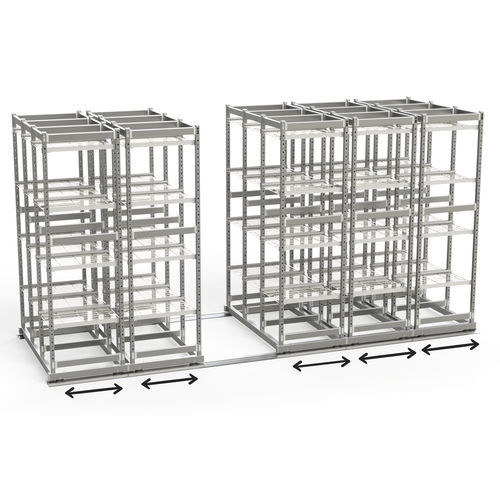 Scaffalatura modulare - GROUND-TRACK - Conf Industries - per contenitori / per cestelli / mobile