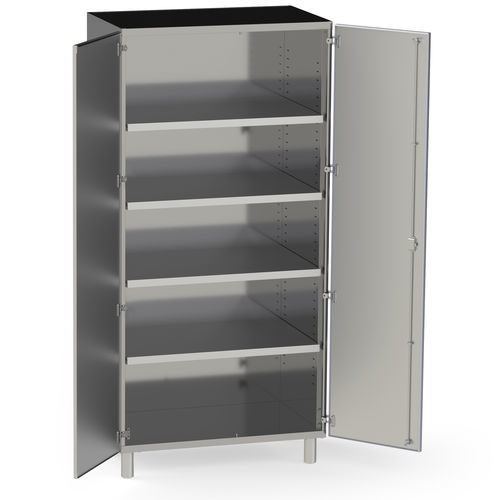 Armadio per strumenti - 504SH - Conf Industries - per ospedale / con ripiano / con ante battenti