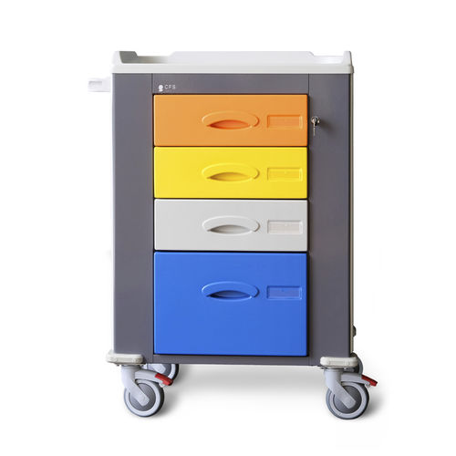Carrello ospedaliero - TORNADO SMALL - Conf Industries - per uso generale / per dispositivi medici / multifunzione
