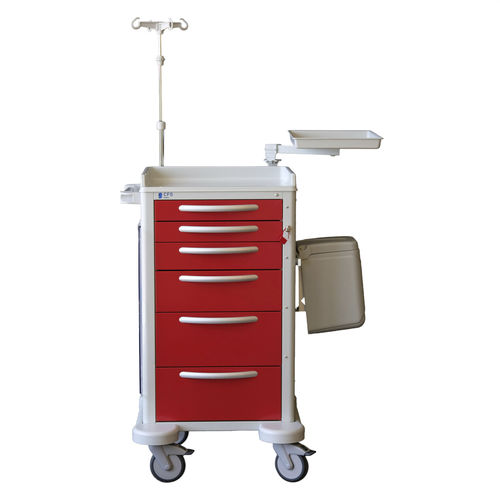 Carrello ospedaliero - Genius - Conf Industries - di emergenza / per dispositivi medici / per farmaci