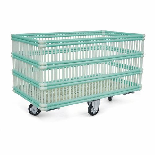 Carrello portabiancheria per sacchi sporchi - 120 - Conf Industries - medico / da trasporto / in plastica
