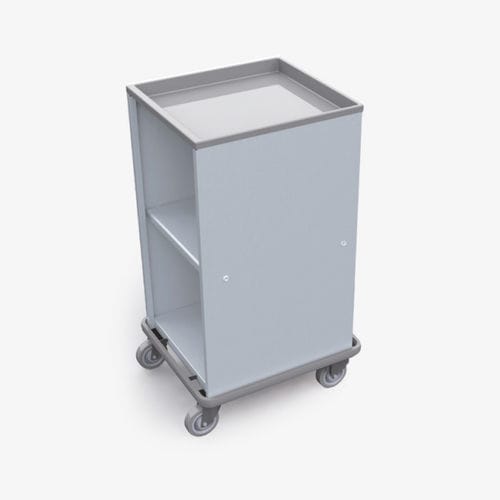 Carrello portabiancheria per sacchi puliti - 251 - Conf Industries - ospedaliero / da trasporto / con ripiano