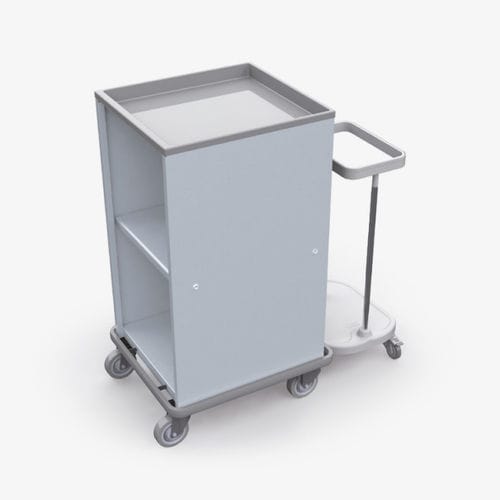 Carrello portabiancheria per sacchi puliti - 251.1 - Conf Industries - per sacchi sporchi / medico / con ripiano