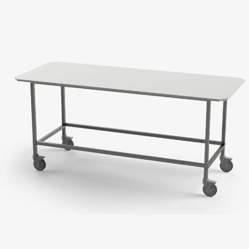 Tavolo da lavoro - 191SM-CR - Conf Industries - rettangolare / su rotelle