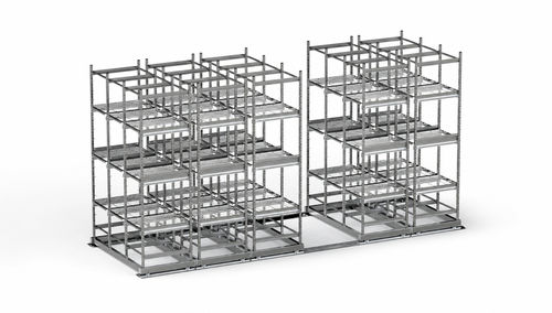 Scaffalatura modulare - GROUND-TRACK - Conf Industries - per cestelli / per contenitori / mobile