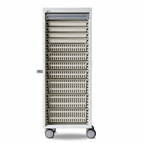 Carrello per farmaci - Space ISO-1H - Conf Industries - di distribuzione di farmaci / in plastica / con cassetti