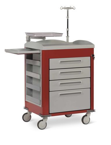 Carrello di emergenza - Tornado Large ISO - Conf Industries - in acciaio inossidabile / in plastica / con piano di appoggio