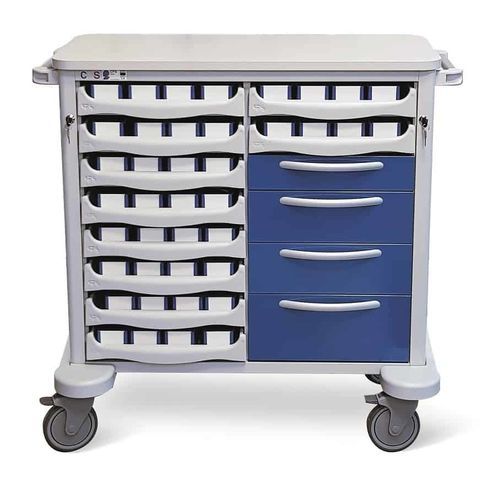 Carrello per farmaci - Unit-dose Plus D-U - Conf Industries - con cassetti / 34-44 contenitori
