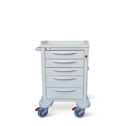 Carrello medico - ALFA 01/B - Conf Industries - per trattamenti / in metallo / 5 cassetti