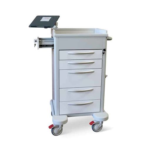 Carrello medico - Alfa 01 Plus - Conf Industries - ospedaliero / per trattamenti / con supporto per computer portatile