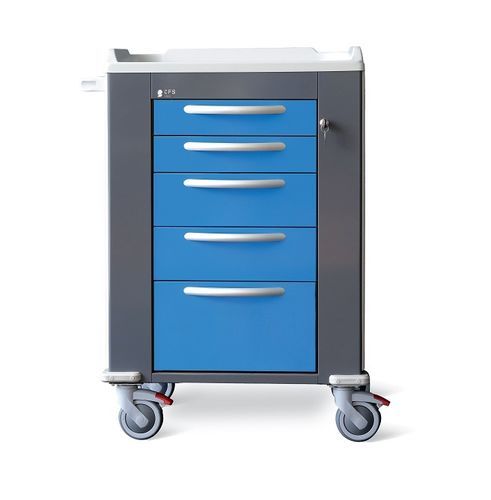 Carrello per anestesia - Storm - Conf Industries - 5 cassetti / mobile / sicuro