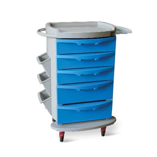 Carrello medico - Apollo - Conf Industries - per trattamenti / in plastica / con cestello per rifiuti