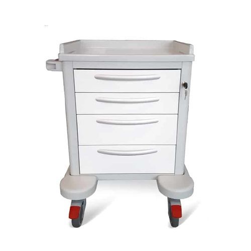 Carrello medico - ALFA 01UB - Conf Industries - per trattamenti / in metallo / 4 cassetti