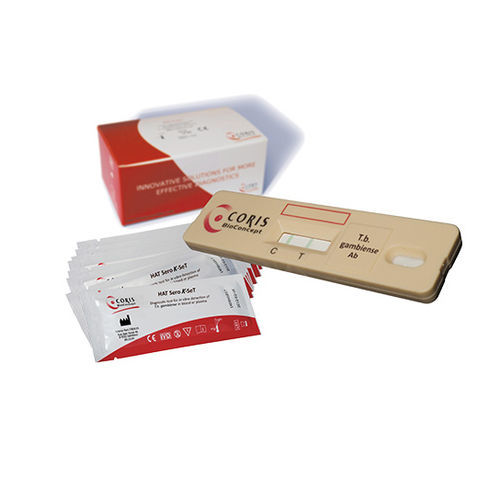 Kit di test della tripanonosomiasi - HAT Sero K-SeT - Coris BioConcept - di siero / al plasma / di sangue totale