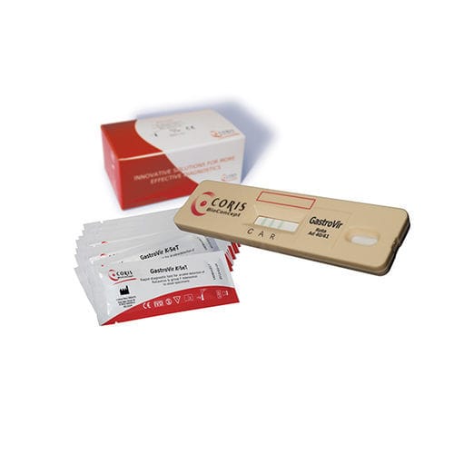 Kit di test per malattie gastrointestinali - K-1516 - Coris BioConcept - per antigeni / dell'adenovirus / del rotavirus