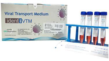 Reagente terreno di trasporto - identi VTM - CPC Diagnostics Pvt.Ltd. - antibiotico / soluzione salina / diagnostico