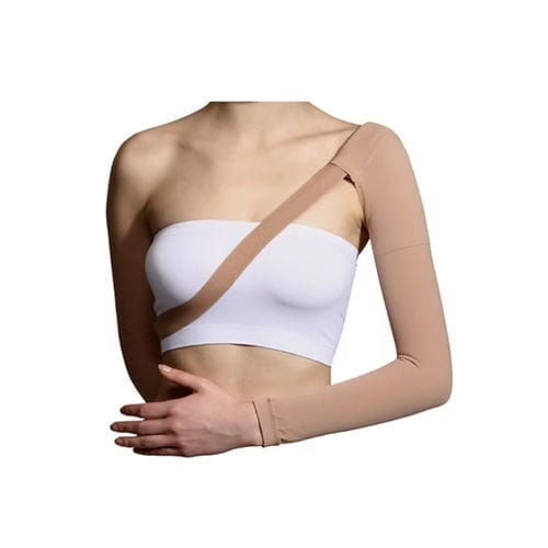 Manica compressiva di prevenzione dei linfedemi - DaYu - per donna / beige / nero